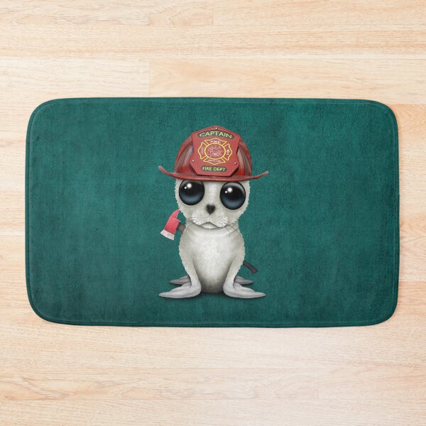 Item preview, Cute Baby Harp Seal Firefighter designed and sold by JeffBartels.