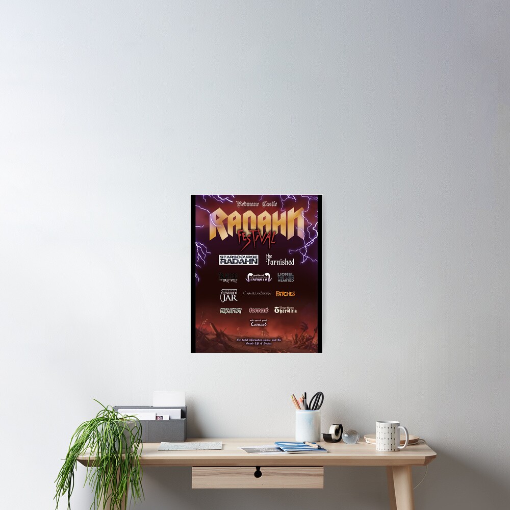 Elden Ring Radahn Festival Poster By BrandonMyShop Redbubble   Cposter,small,square Product,1000x1000.2 