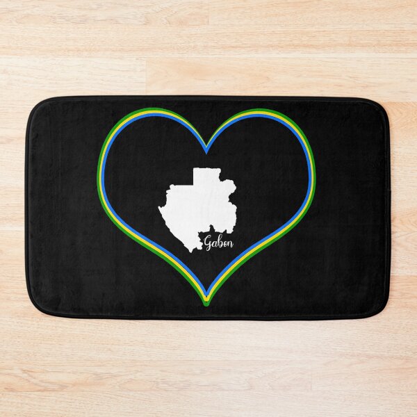 Item preview, Black heart map Gabon designed and sold by Astralia.