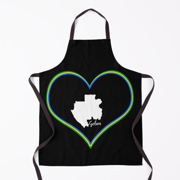Item preview, Black heart map Gabon designed and sold by Astralia.