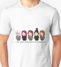 I Like Stories Where Women Save Themselves Unisex T-Shirt
