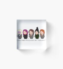 I Like Stories Where Women Save Themselves Acrylic Block