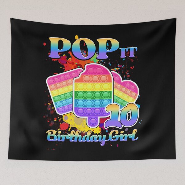 Item preview, Birthday Girl Pop It 10 Year Old 10th Birthday Pop It Fidget Long Sleeve  designed and sold by JenniferGonza90.