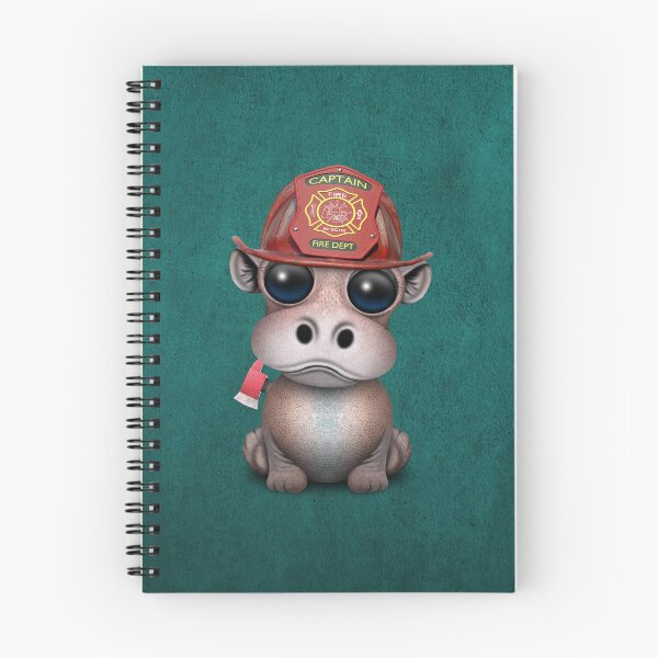 Item preview, Cute Baby Hippo Firefighter designed and sold by JeffBartels.