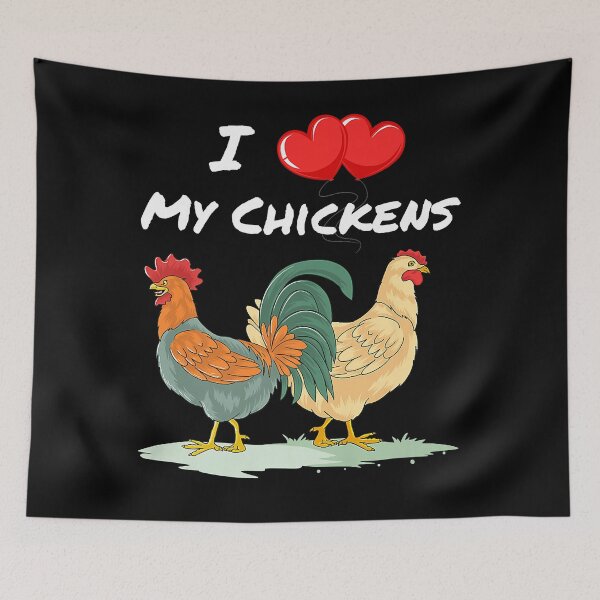 Item preview, I Heart My Chickens - Chicken Farmers Quote  designed and sold by demarquisrenzo.