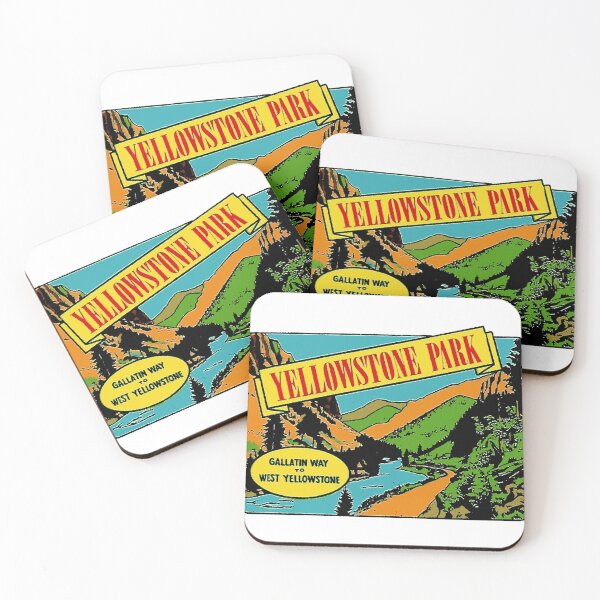 Artikelvorschau, Yellowstone-Park im Vintage-Stil entworfen und verkauft von Decal Mania.
