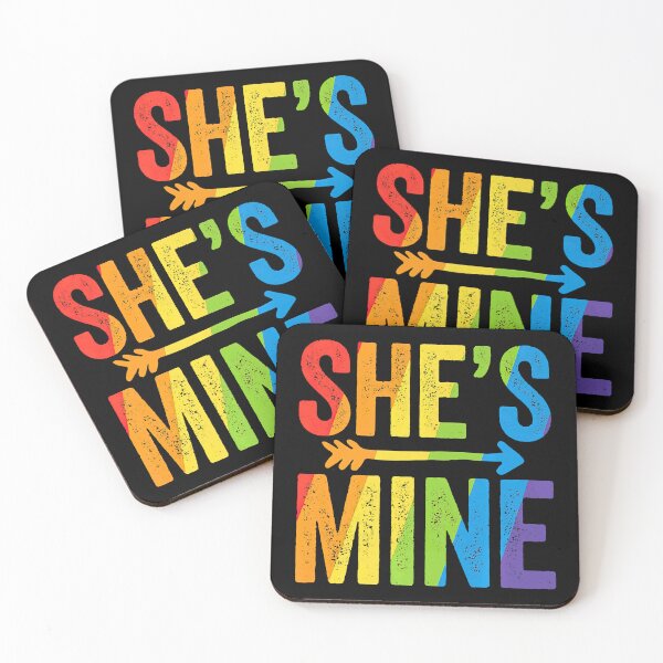 Item preview, Shes Mine Lesbian Pride LGBT Bride Wedding Pride designed and sold by HamatraSikaru.