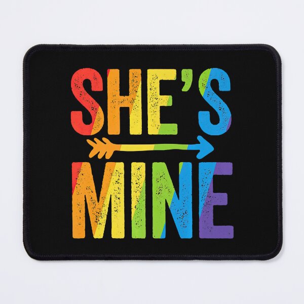 Item preview, Shes Mine Lesbian Pride LGBT Bride Wedding Pride designed and sold by HamatraSikaru.