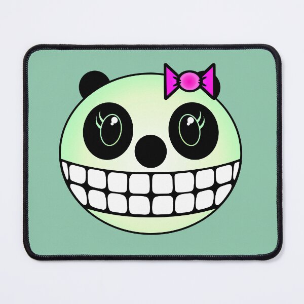Item preview, Girl Panda - Green with Pink Ribbon designed and sold by RawSunArt.