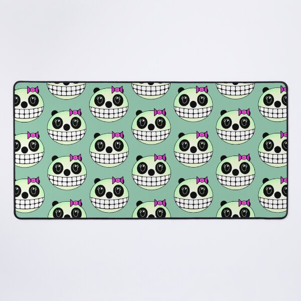 Item preview, Girl Panda - Green with Pink Ribbon designed and sold by RawSunArt.