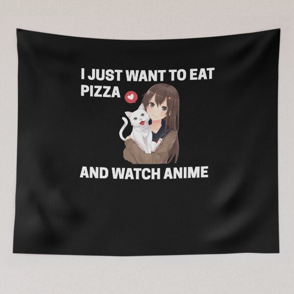 Item preview, Good Love Bound Together Beauty I Just Want To Eat Pizza And Watch Anime Gift Movie Fans designed and sold by PagePractitione.