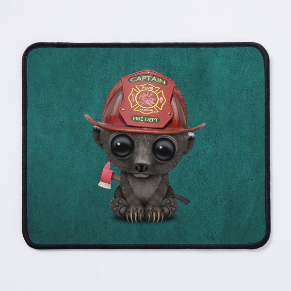 Item preview, Cute Baby Honey Badger Firefighter designed and sold by JeffBartels.