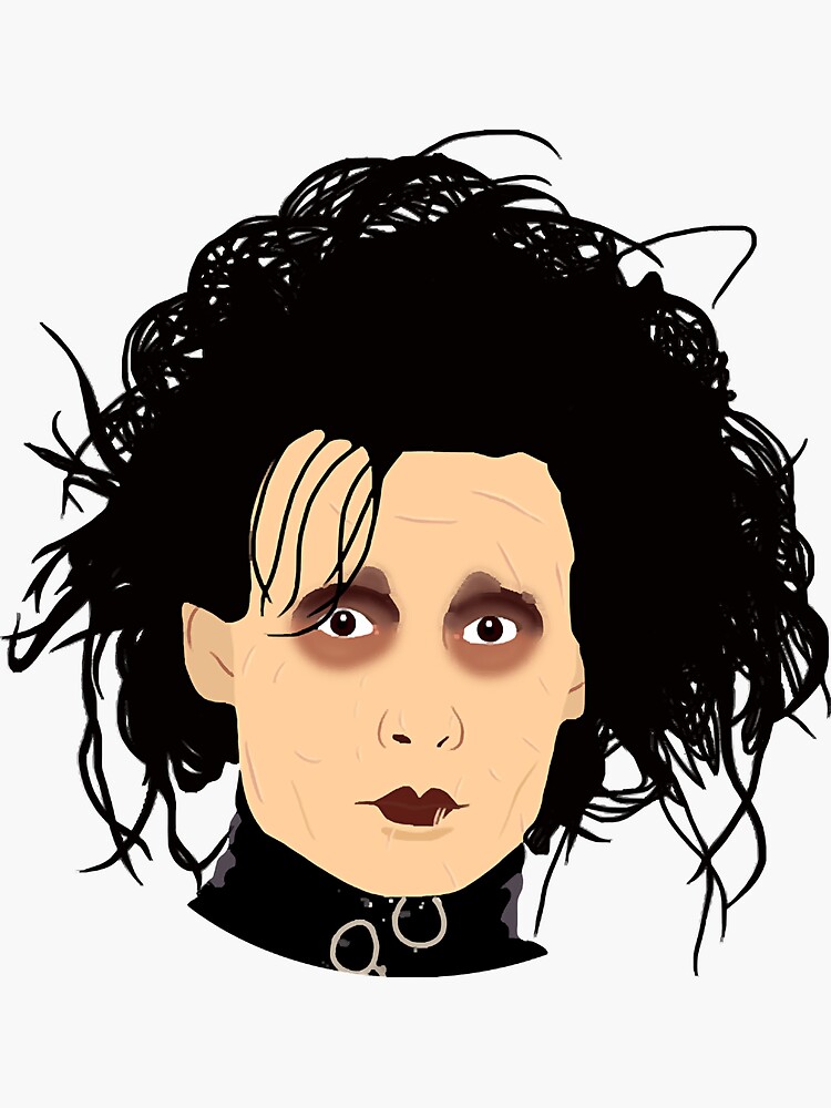 Edward Scissorhands Sticker By Candicemon1694 Redbubble 7511