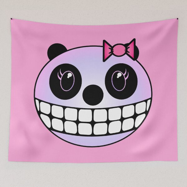 Item preview, Girl Panda - Purple with Pink Ribbon designed and sold by RawSunArt.