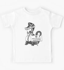 March for Science Launceston – Crocodile, black Kids Tee