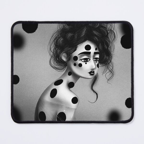 Item preview, Lady with black circles designed and sold by Olga Vorontsova.