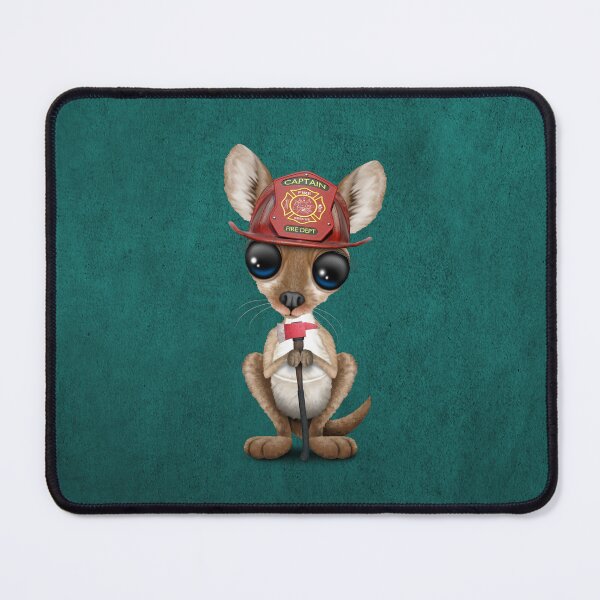 Item preview, Cute Baby Kangaroo Firefighter designed and sold by JeffBartels.