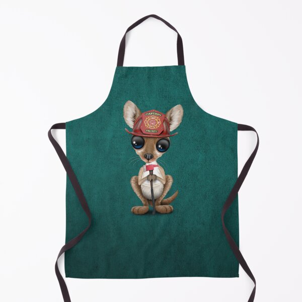 Item preview, Cute Baby Kangaroo Firefighter designed and sold by JeffBartels.