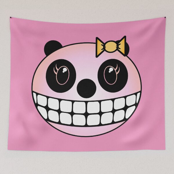 Item preview, Girl Panda - Pink with Yellow Ribbon designed and sold by RawSunArt.