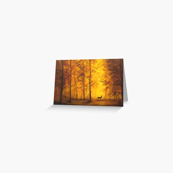 Autumn Deer Greeting Card