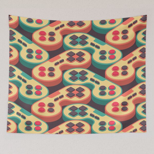Item preview, Retro video game background designed and sold by JoycePruit.