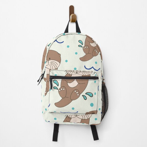 Item preview, Sea Otters Pattern Seamless Vector Background designed and sold by JoycePruit.