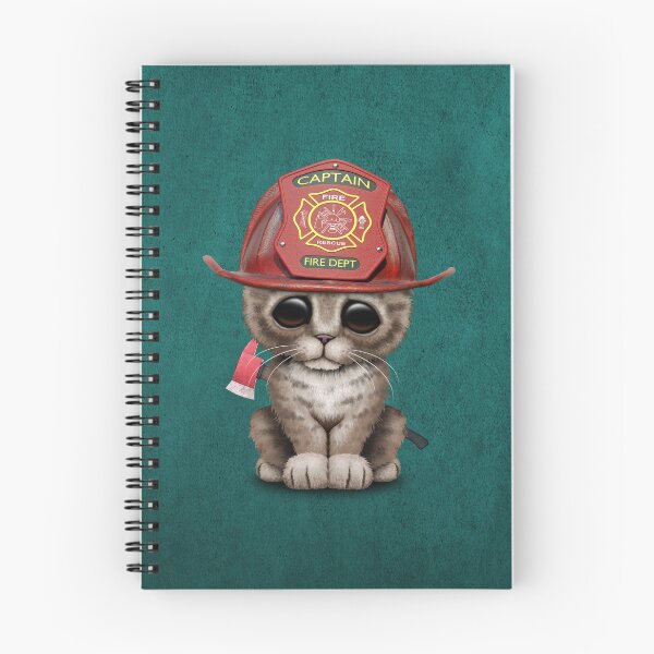 Item preview, Cute Tabby Kitten Firefighter designed and sold by JeffBartels.