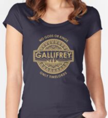 Gallifrey - No Gods or Kings, only Timelords Women's Fitted Scoop T-Shirt