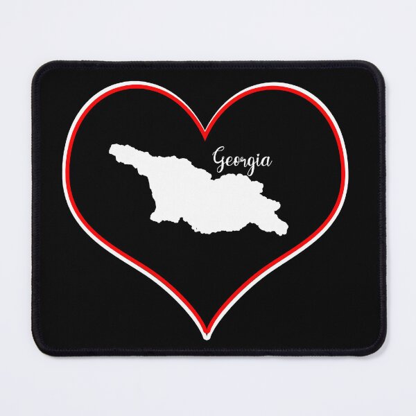 Item preview, Black Heart Map Georgia designed and sold by Astralia.