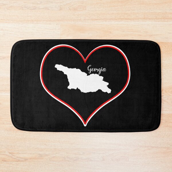 Item preview, Black Heart Map Georgia designed and sold by Astralia.