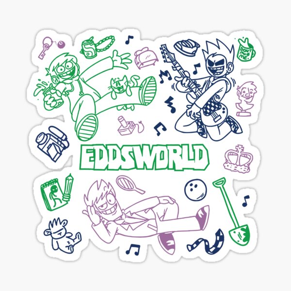 Matt eddsworld  Sticker for Sale by Infodrawz