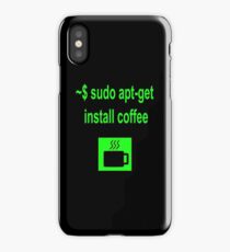 Linux sudo apt-get install coffee iPhone Case