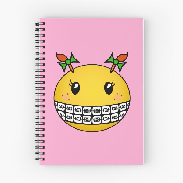 Item preview, Girl Smiley - Red Hair, Braces and Freckles designed and sold by RawSunArt.