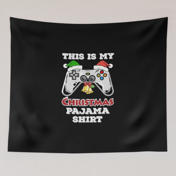 Item preview, This is My Christmas Pajama Shirt Santa Hat Gamer Video Game Games  designed and sold by LindaJenni8671.
