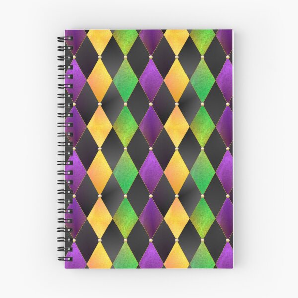 Item preview, Mardi Gras harlequin in purple green and yellow gold designed and sold by ArgyleImp.