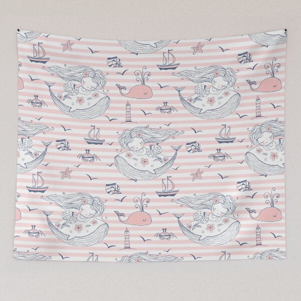 Item preview, Mermaids Sleepng On Whales designed and sold by Audreycarro77.