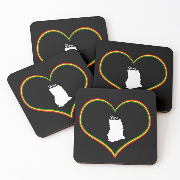 Item preview, Black heart map Ghana designed and sold by Astralia.
