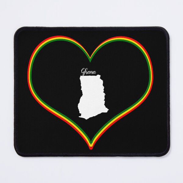 Item preview, Black heart map Ghana designed and sold by Astralia.