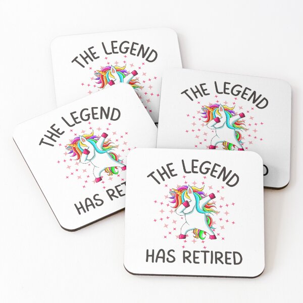 Item preview, The legend has retired, Funny Gifts For Awesome People who like dabbing unicorns, being awesome and retiring designed and sold by Auntieck.