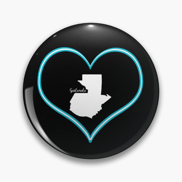 Item preview, Black heart map Guatemala designed and sold by Astralia.