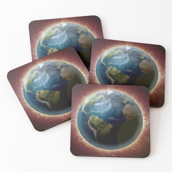 Item preview, Planet Earth Glowing World American Continent designed and sold by Rowena Jones.