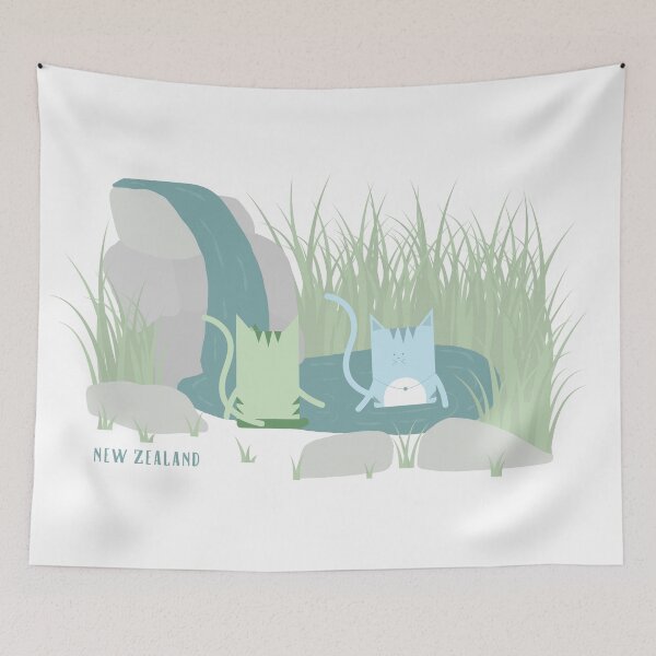 Item preview, Traveling Tabbies: New Zealand Hot Pools designed and sold by Jessica Emery-McGregor.