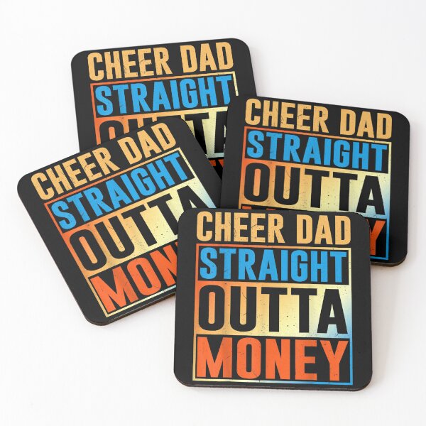 Artikelvorschau, I Cheer Coach Geschenk Cheer Dad Straight Outta Money entworfen und verkauft von doriaali.