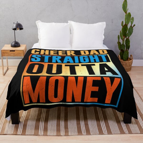 Artikelvorschau, I Cheer Coach Geschenk Cheer Dad Straight Outta Money entworfen und verkauft von doriaali.