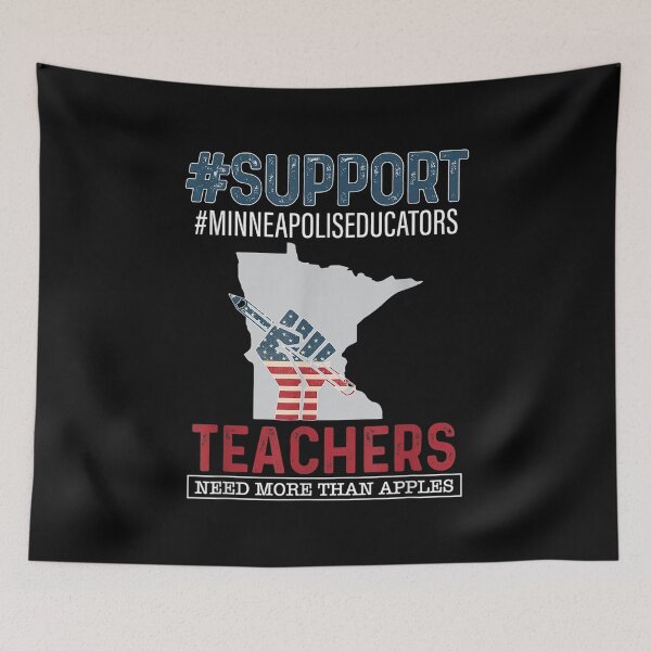Item preview, Fun Teacher Walkout I Support Minneapolis Educators Us Flag  designed and sold by doriaali.