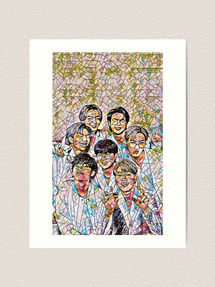 BTS in Mosaic Glass