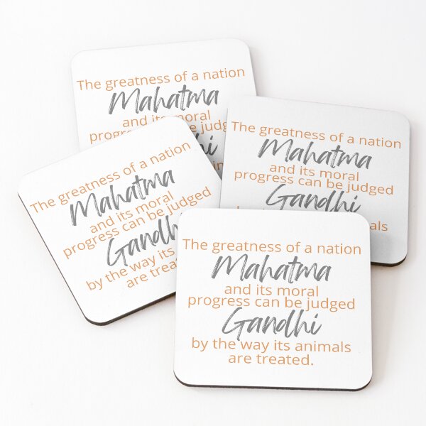 Item preview, Mahatma Gandhi - The greatness of a nation and its moral progress can be judged by the way its animals are treated. designed and sold by SonaGold.