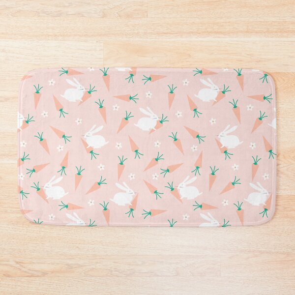 Item preview, Bunny and Carrot Pattern Pink Orange designed and sold by Insvy Design Studio.
