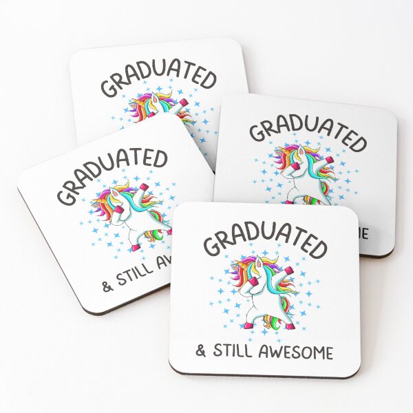 Item preview, Graduated and still awesome, Funny Gifts For Awesome Graduates who like dabbing unicorns and being awesome designed and sold by Auntieck.