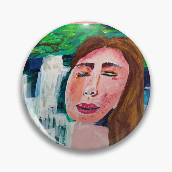 Item preview, Girl at Waterfall designed and sold by JDLPaintings.